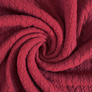 CABLE KNIT - DARK RED STRETCH KNITTED 75% POLY 22% RAYON 3% SPANDEX 150cm WIDE 320 GRM