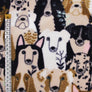 CUTE DOGS PRINTED POLAR FLEECE