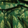 CONTEMPORARY SNOWY CHRISTMAS TREES COTTON POPLIN  100% COTTON 150cm WIDE