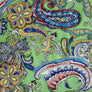 PRETTY IN PAISLEY - GREEN VISCOSE 100% VISCOSE 145cm WIDE