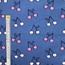 BRUSHED SWEATSHIRT FABRIC - CHERRY DOODLE