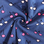 BRUSHED SWEATSHIRT FABRIC - CHERRY DOODLE