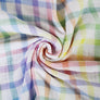 MULTI COLOUR CHECKERBOARD CHECK GINGHAM DOUBLE GAUZE MUSLIN 100% COTTON THE DRESSMAKER FABRICS