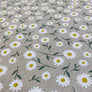 SCATTERED DAISYS LINEN LOOK 80% COTTON 20% POLY 150cm WIDE