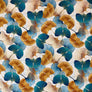 AUTUMN GINGKO VISCOSE CHALLIS 100% VISCOSE 150cm WIDE