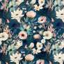 MIDNIGHT BLOOM VISCOSE CHALLIS 100% VISCOSE 150cm WIDE