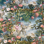 DIGITAL PRINT VELVET DUMBOLAND 100% POLY THE DRESSMAKER FABRICS CURTAINS BLINDS