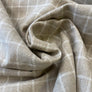 TIBET LINEN NATURAL CHECK 55% LINEN 45% COTTON 148cm WIDE