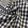 WOOL CHECK ELASTANE - BLACK & WHITE