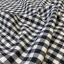WOOL CHECK ELASTANE - BLACK & WHITE