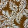 TERRACOTTA PALM VISCOSE CHALLIS 100% VISCOSE 150cm WIDE