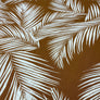TERRACOTTA PALM VISCOSE CHALLIS 100% VISCOSE 150cm WIDE