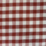 GINGHAM CHECK - RUST - PREMIUM INDIAN HEAVY COTTON