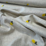 LINEN BLEND VISCOSE LINEN
EMBROIDERED LEMONS FRUIT
DRAPEY FLOATY FABRIC
NATURAL FIBRE
FABRIC GODMOTHER
THE DRESSMAKER FABRICS
SEWING BEE