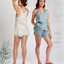 REEF CAMISOLE & SHORTS SET BY MEGAN NIELSEN SIZE 0-20