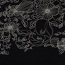 EMBROIDERED COTTON LAWN - BLACK & WHITE FLORAL