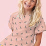ZEBRAS COTTON JERSEY - PINK
