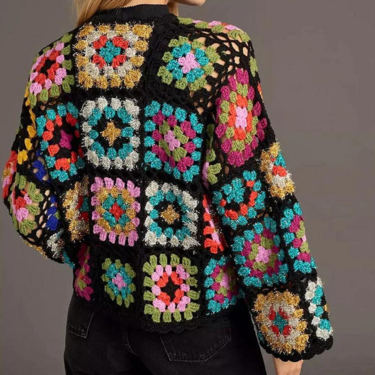 Granny square jacket on sale pattern