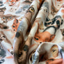 WATER COLOUR BABY ANIMALS 100% COTTON