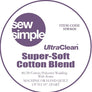 SEW SIMPLE SUPER SOFT 80/20 COTTON BLEND WADDING - 90"WIDE