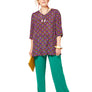 BURDA SEWING PATTERN 6307 - WOMENS ASYMMETRIC TOP
