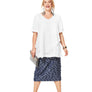 BURDA SEWING PATTERN 6307 - WOMENS ASYMMETRIC TOP