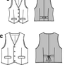 BURDA SEWING PATTERN 7810 - WAIST COAT - UNISEX