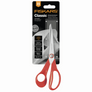 FISKARS - LEFT HANDED GENERAL PURPOSE - 21CM / 8.25 INCHES F9853 RED General purpose 21cm. High quality stainless steel, durable, highly ergonomic scissors. True left-handed scissors: handles and blades are left-handed design to give better ergonomics and visibility of the cut to the left. Light to medium cutting jobs.