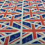LINEN LOOK PANAMA - UNION JACK BUNTING PANEL - JUBILEE
