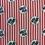 CAMELOT FABRICS TIME TO POP - RED POPCORN STRIPE 100% PREMIUM QUILTERS COTTON 115cm WIDE