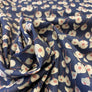 ORIENTAL IN BLOOM - NAVY - 100% VISCOSE