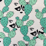 RACCOON - MINT GREEN COTTON JERSEY