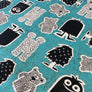 FUNNY ROOMMATES - 100% QUILTING COTTON BY STOF OF DENMARK