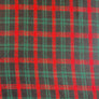RED & GREEN CHECK - WOOL BLEND
