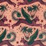 EMMA SHIPLEY - LYNX VELVET FABRIC - CORAL