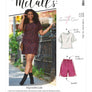 McCALLS SEWING PATTERN 8160 - MISSES MISS PETITE TOP, DRESS, SHORTS & TROUSERS