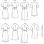 SIMPLICITY SEWING PATTERN S8981 - FRONT TIE DRESSES guide sheet