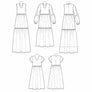 SIMPLICITY SEWING PATTERN S8546 - SHIRT DRESSES guide sheet