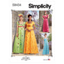 SIMPLICITY SEWING PATTERN S9434 - REGENCY ERA STYLE DRESSES