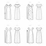 SIMPLICITY SEWING PATTERN S9434 - REGENCY ERA STYLE DRESSES guide sheet