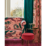 EMMA SHIPLEY - LYNX VELVET FABRIC - CORAL