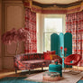 EMMA SHIPLEY - ZAMBEZI VELVET FABRIC - WINE