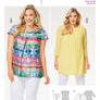 BURDA SEWING PATTERN B6550 WOMENS PLEATED BLOUSE