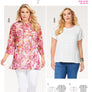 BURDA SEWING PATTERN B6552 WOMENS BLOUSE