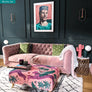 EMMA SHIPLEY - LYNX VELVET FABRIC - CORAL