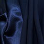 CREPE BACK SATIN NAVY BRIDAL BRIDESMAIDS EVENING WEAR