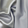 CREPE BACK SATIN SILVER BRIDAL BRIDESMAIDS EVENING WEAR