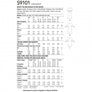 SIMPLICITY SEWING PATTERN S9101 Instructional measurement guide