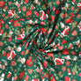 CLASSIC CHRISTMAS - 100% COTTON POPLIN - BOTTLE GREEN