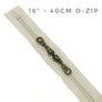 0-ZIP DOUBLE SLIDER - 16"/40cm - 4 COLOUR WAYS